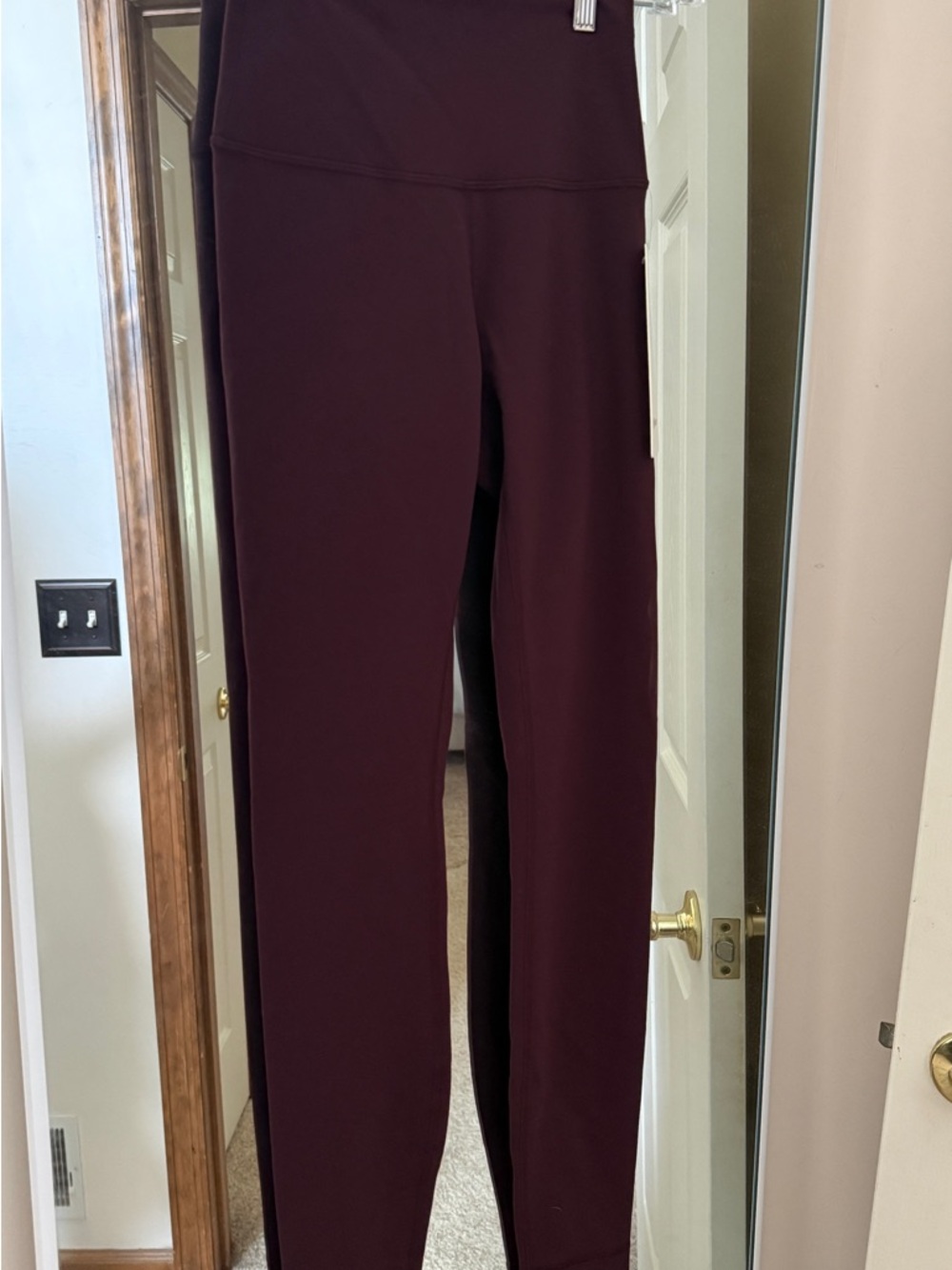 lululemon athletica High-Waist Leggings in Deep Burgundy - size 4
